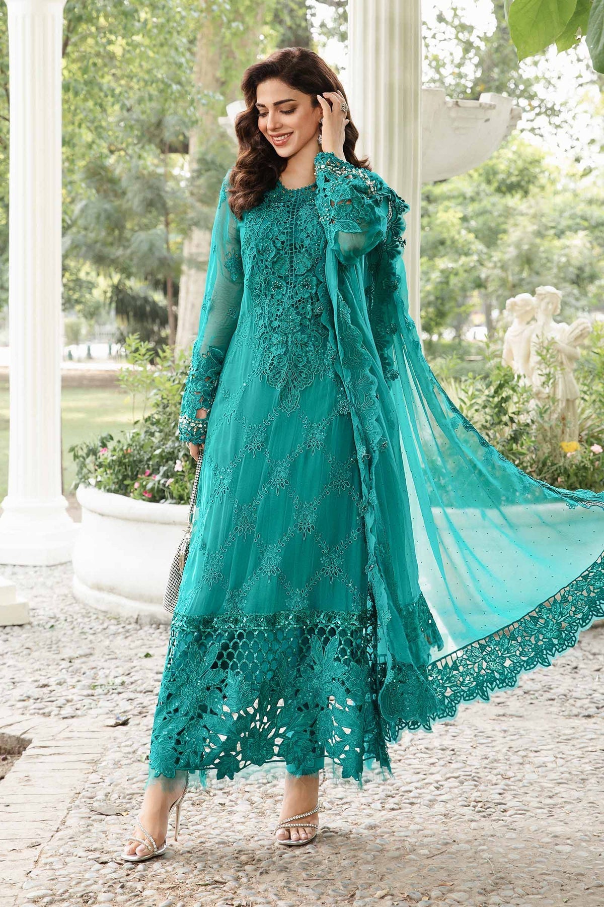 Maria B | Chiffon Formals 24 | Chiffon Suit | MPC-24-105 - House Of Hania