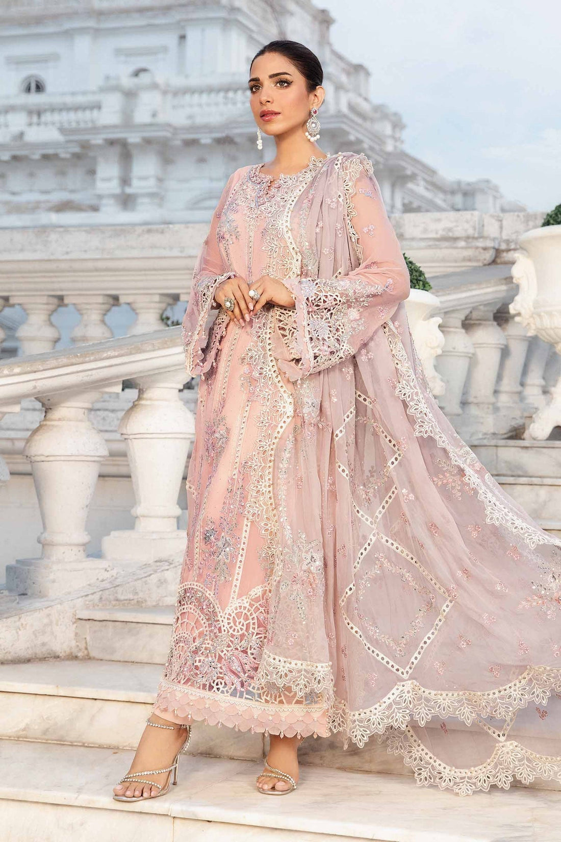 Maria B | Chiffon Formals 24 | Chiffon Suit | MPC-24-106 - House Of Hania