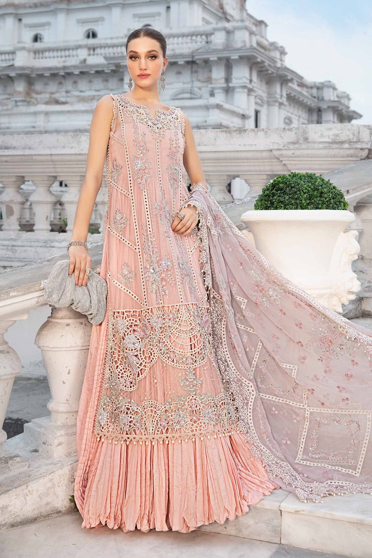 Maria B | Chiffon Formals 24 | Chiffon Suit | MPC-24-106 - House Of Hania