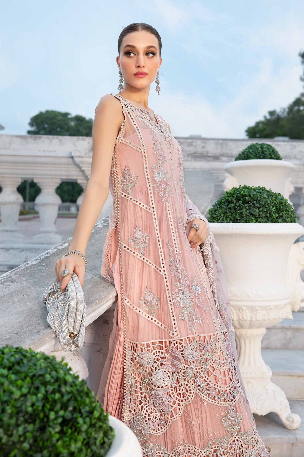 Maria B | Chiffon Formals 24 | Chiffon Suit | MPC-24-106 - House Of Hania