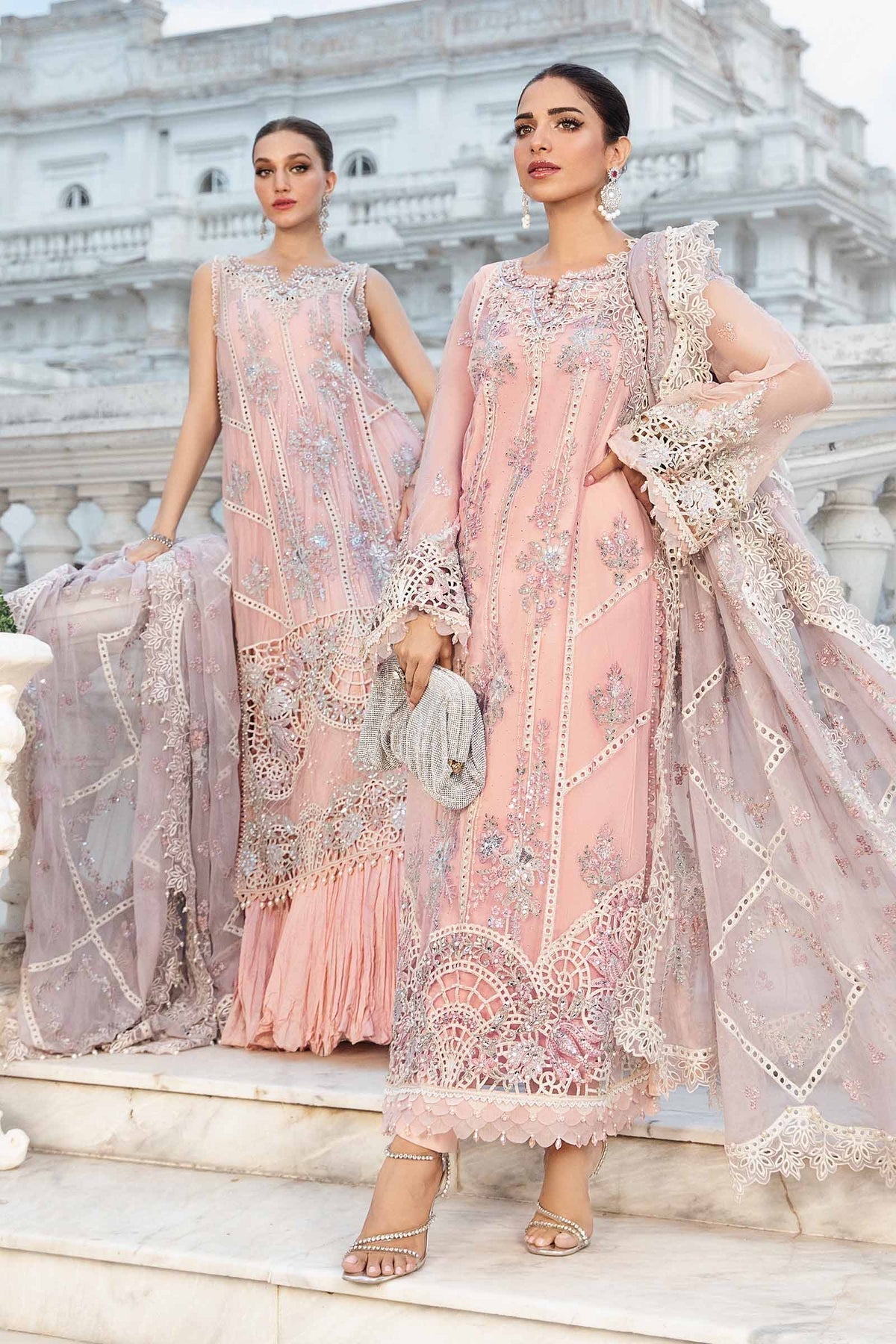 Maria B | Chiffon Formals 24 | Chiffon Suit | MPC-24-106 - House Of Hania