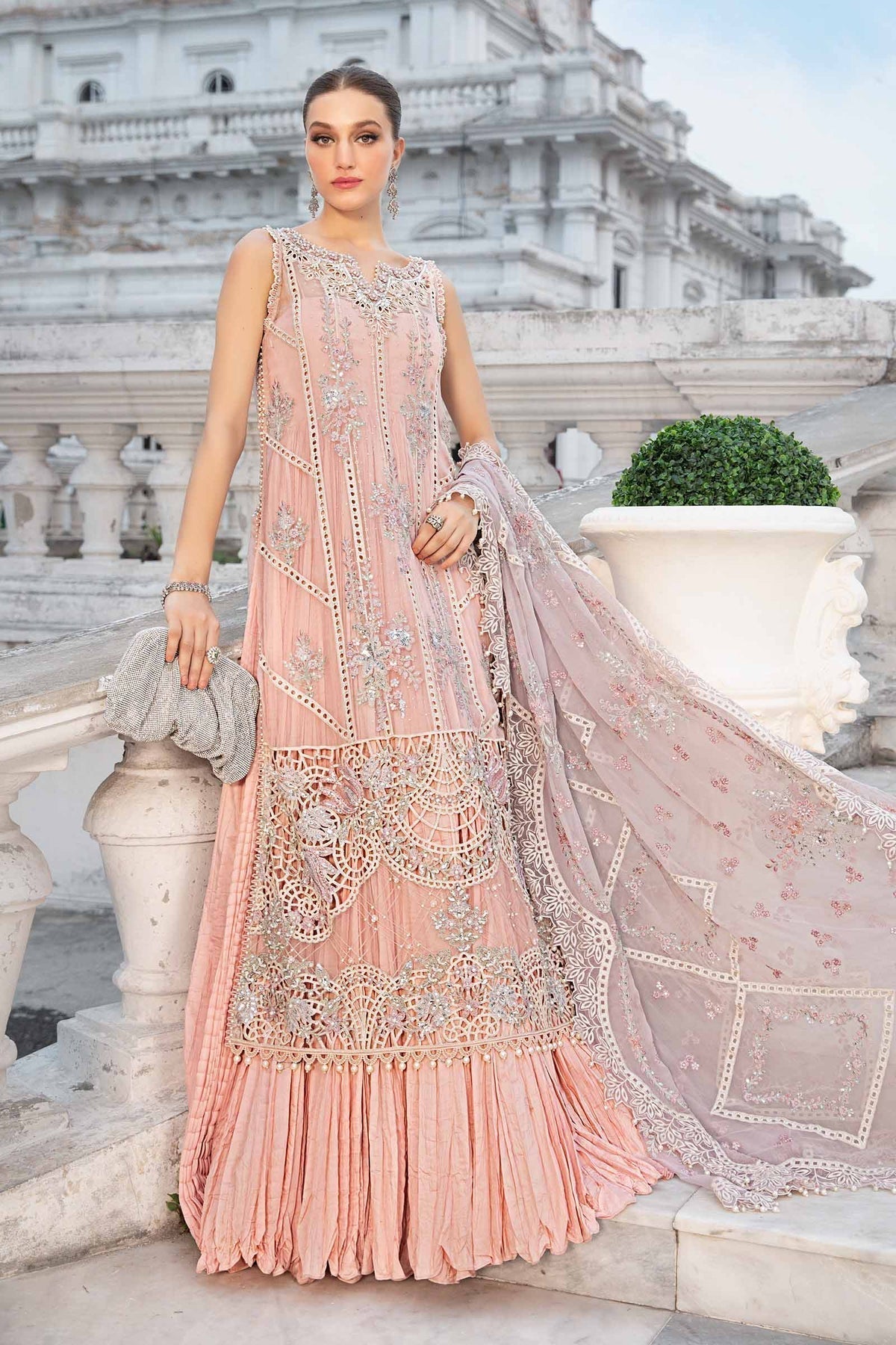 Maria B | Chiffon Formals 24 | Chiffon Suit | MPC-24-106 - House Of Hania