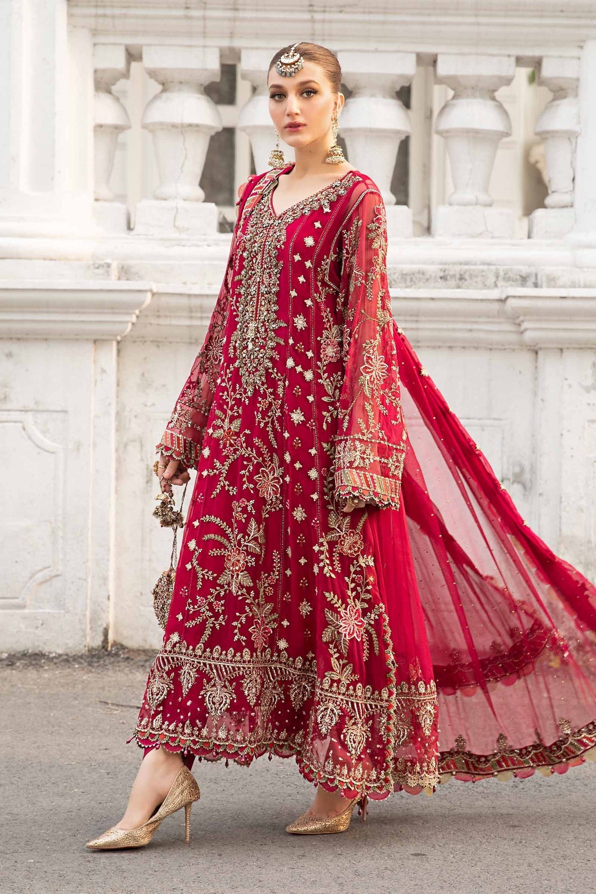 Maria B | Chiffon Formals 24 | Chiffon Suit | MPC-24-107 - House Of Hania
