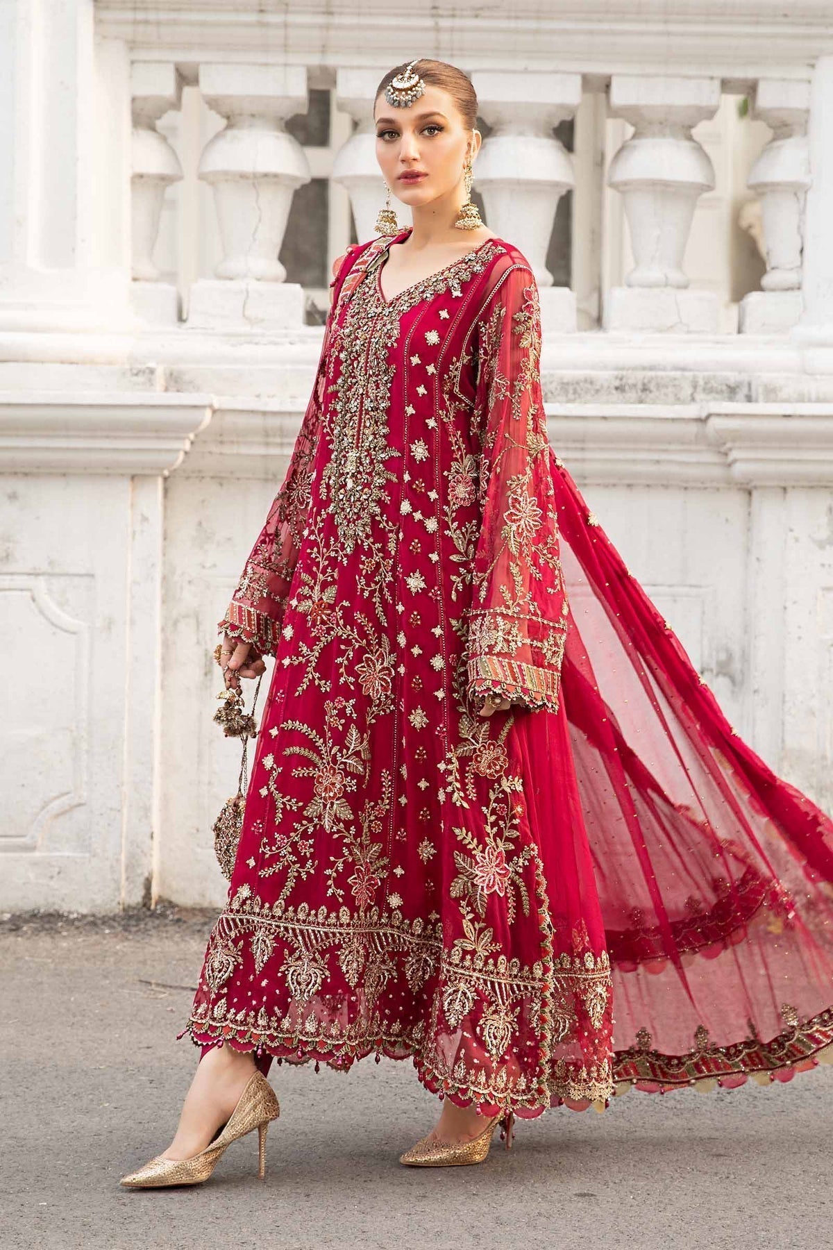 Maria B | Chiffon Formals 24 | Chiffon Suit | MPC-24-107 - House Of Hania