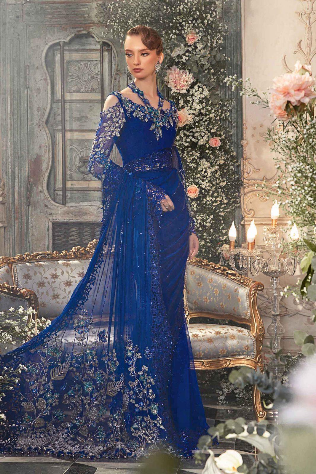 Maria B - Cobalt Blue BD-2704 - House Of Hania