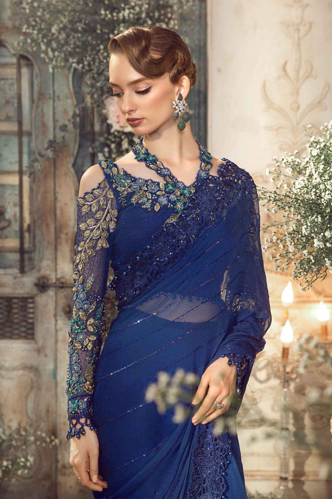 Maria B - Cobalt Blue BD-2704 - House Of Hania