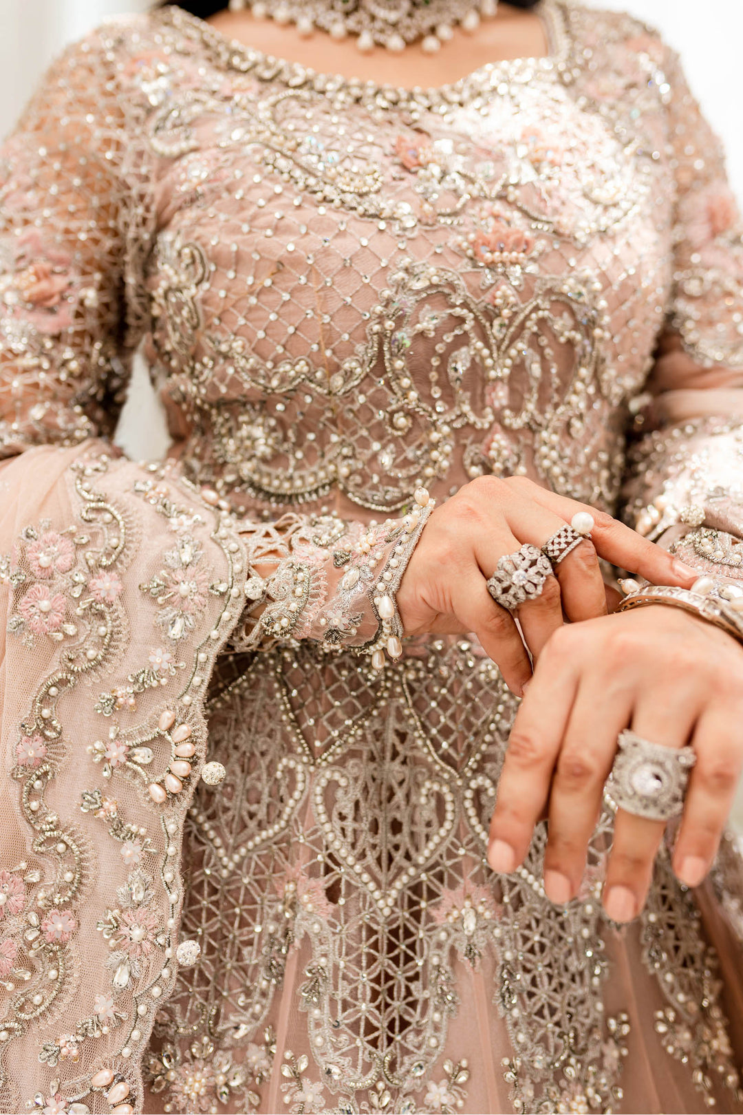 Maria B | Couture | Powder Pink MC-902 - House Of Hania