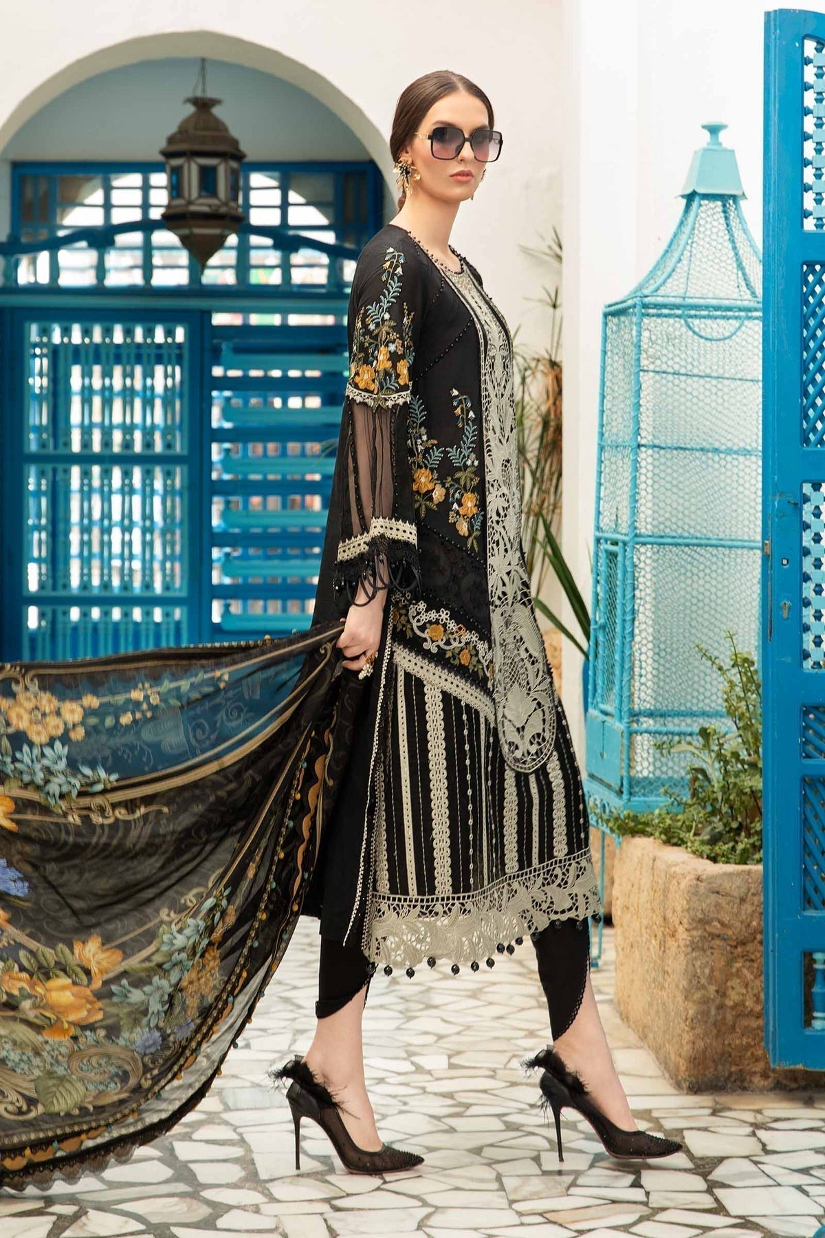 Maria B - D-2415-B- Lawn - House Of Hania