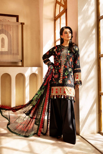 Maria B | Eid Basic Lawn | MB-CUS25-901A - House Of Hania