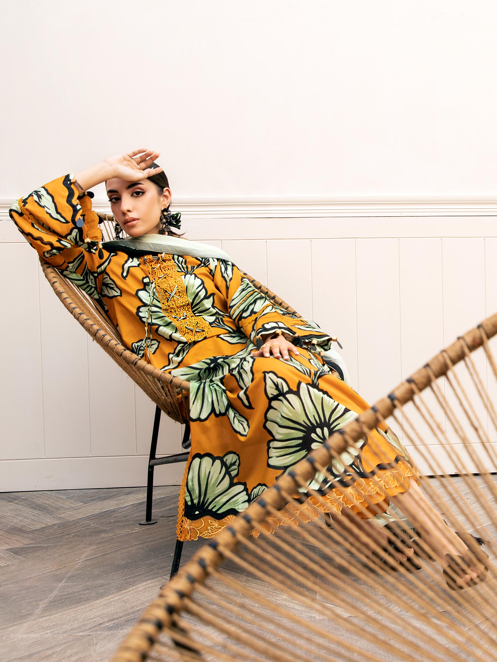 Maria B | Eid Basic Lawn | MB-CUS25-902A - House Of Hania