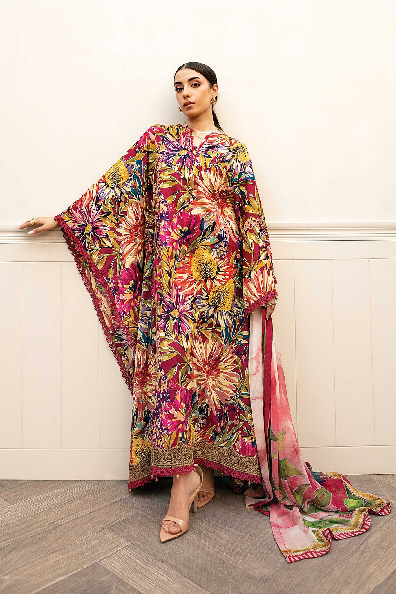 Maria B | Eid Basic Lawn | MB-CUS25-903B - House Of Hania