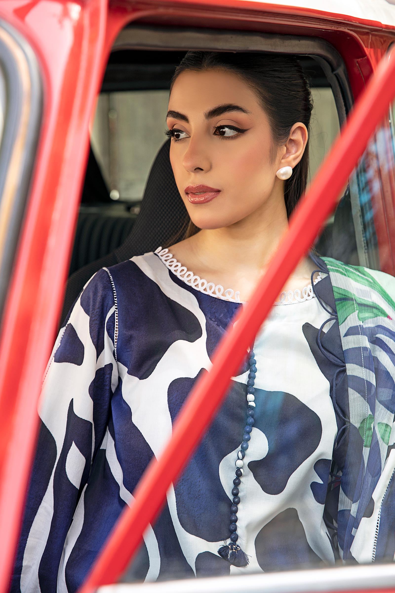 Maria B | Eid Basic Lawn | MB-CUS25-905B - House Of Hania