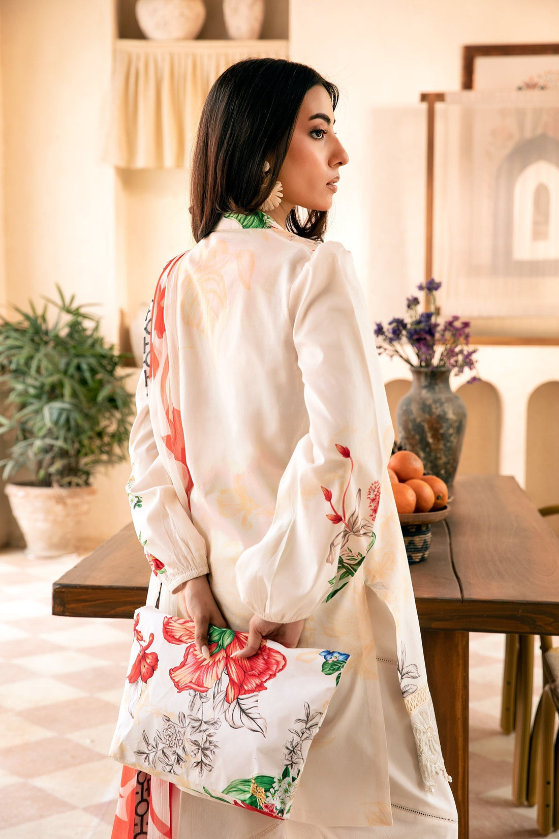 Maria B | Eid Basic Lawn | MB-CUS25-907B - House Of Hania
