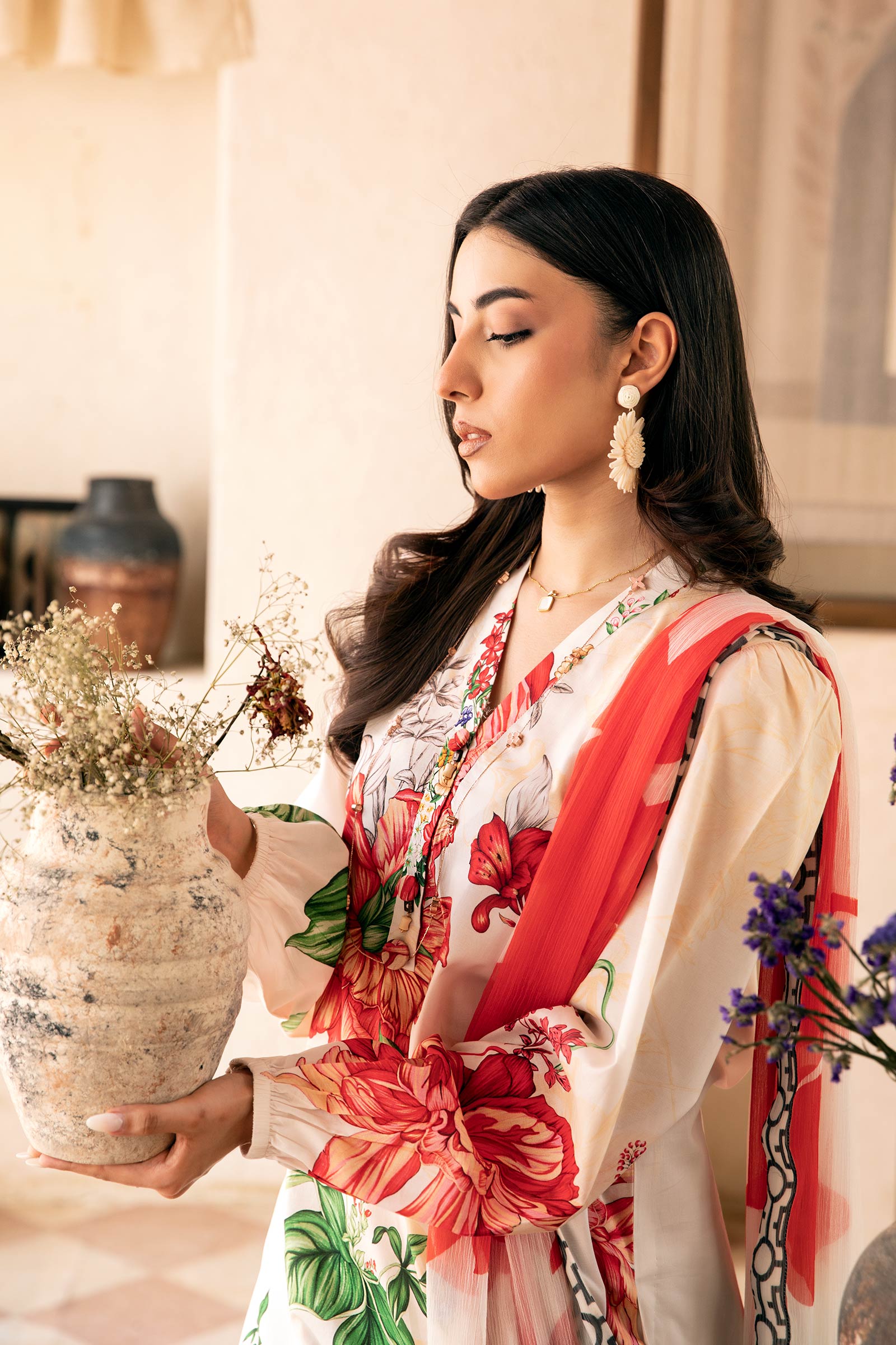 Maria B | Eid Basic Lawn | MB-CUS25-907B - House Of Hania