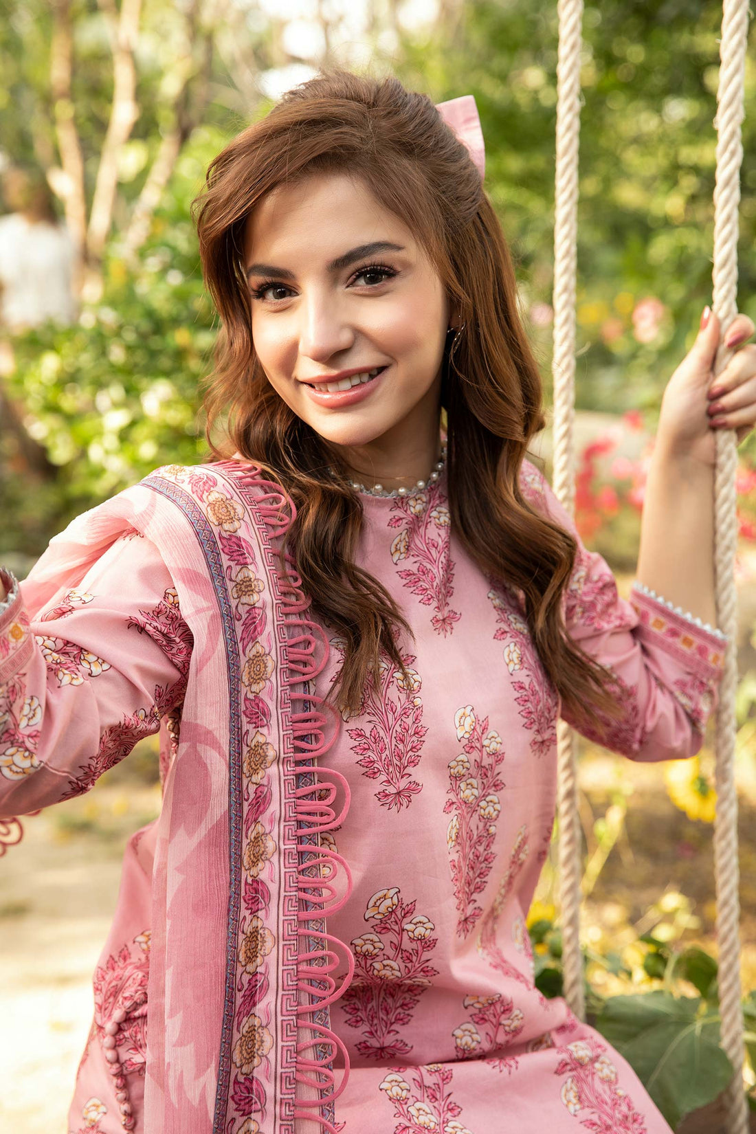 Maria B | Eid Basic Lawn | MB-CUS25-908A - House Of Hania