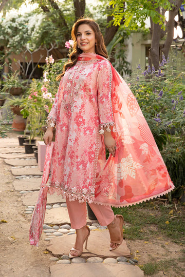 Maria B | Eid Basic Lawn | MB-CUS25-910B - House Of Hania
