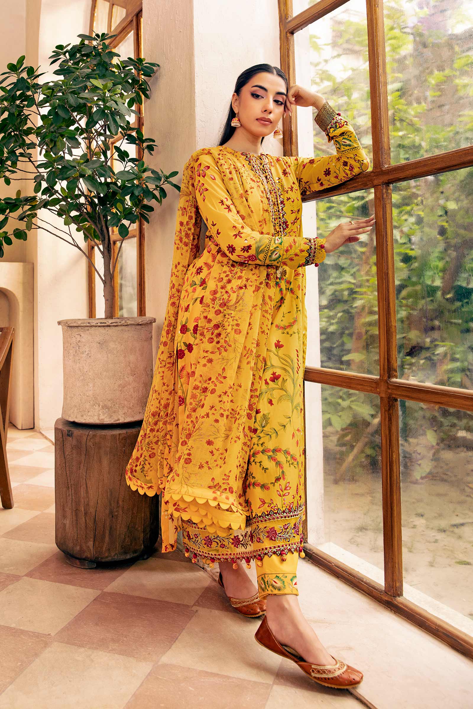 Maria B | Eid Basic Lawn | MB-CUS25-912A - House Of Hania