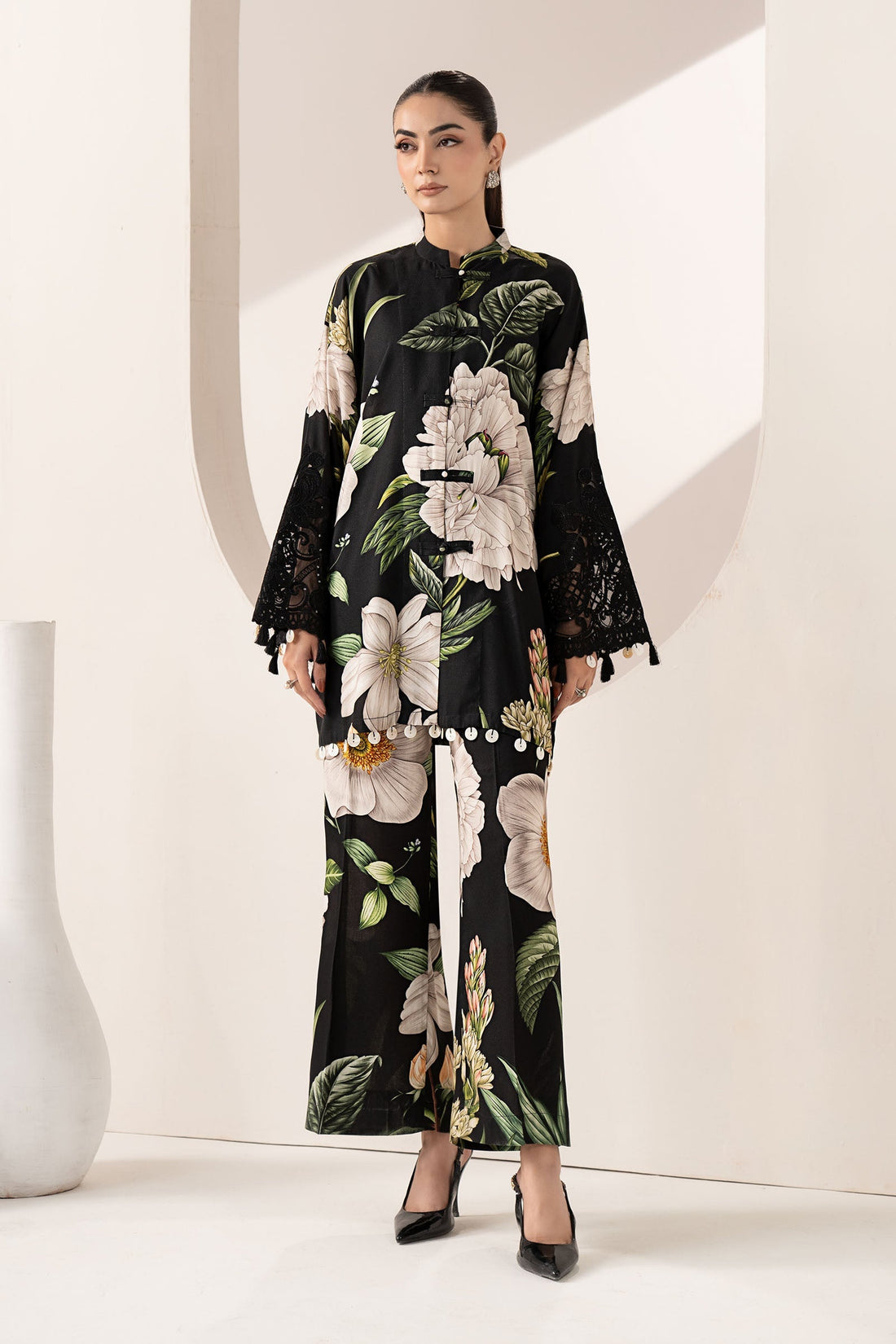 Maria B | Eid Collection 26 | 2 Piece Embroidered Arabic Lawn Suit - House Of Hania