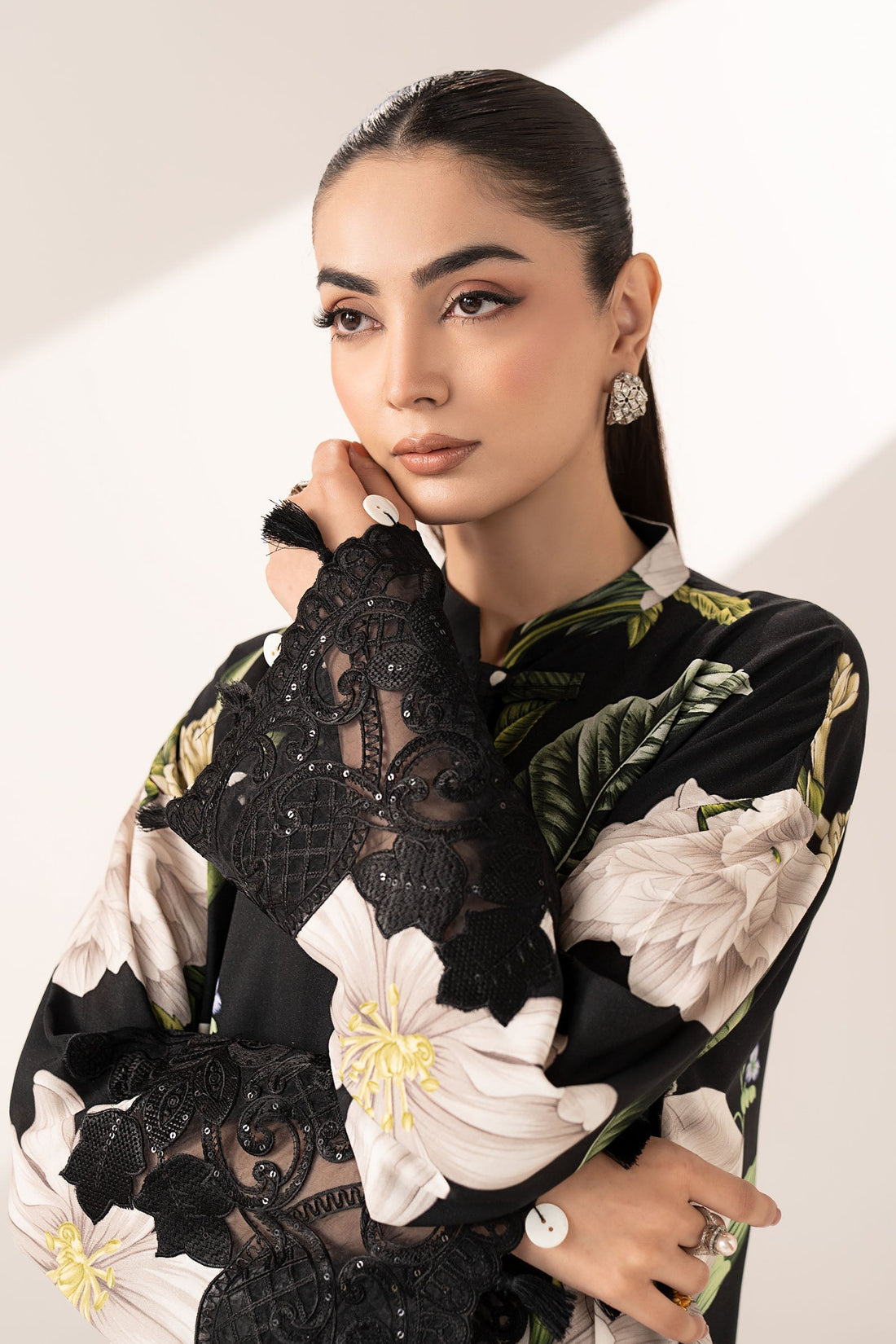Maria B | Eid Collection 26 | 2 Piece Embroidered Arabic Lawn Suit - House Of Hania
