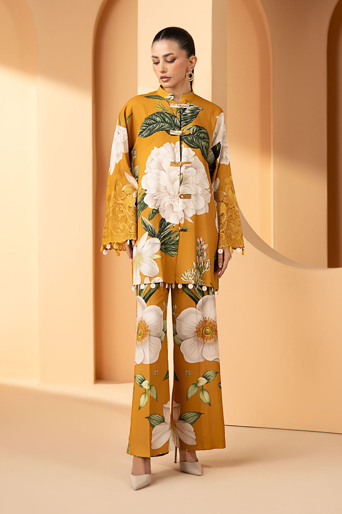 Maria B | Eid Collection 26 | 2 Piece Embroidered Arabic Lawn Suit - House Of Hania