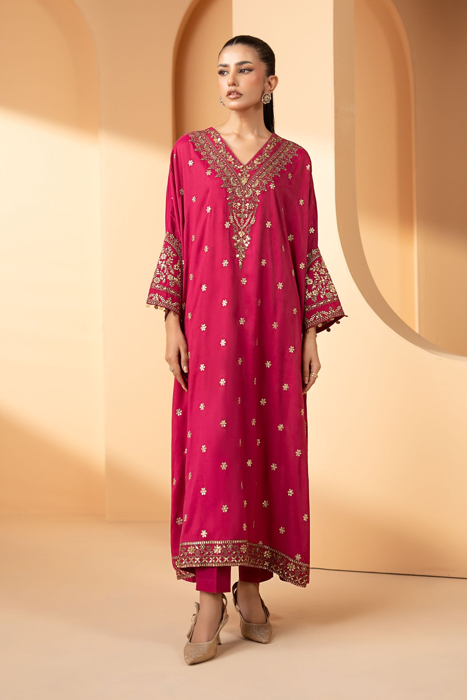 Maria B | Eid Collection 26 | 2 Piece Embroidered Grip Suit - House Of Hania