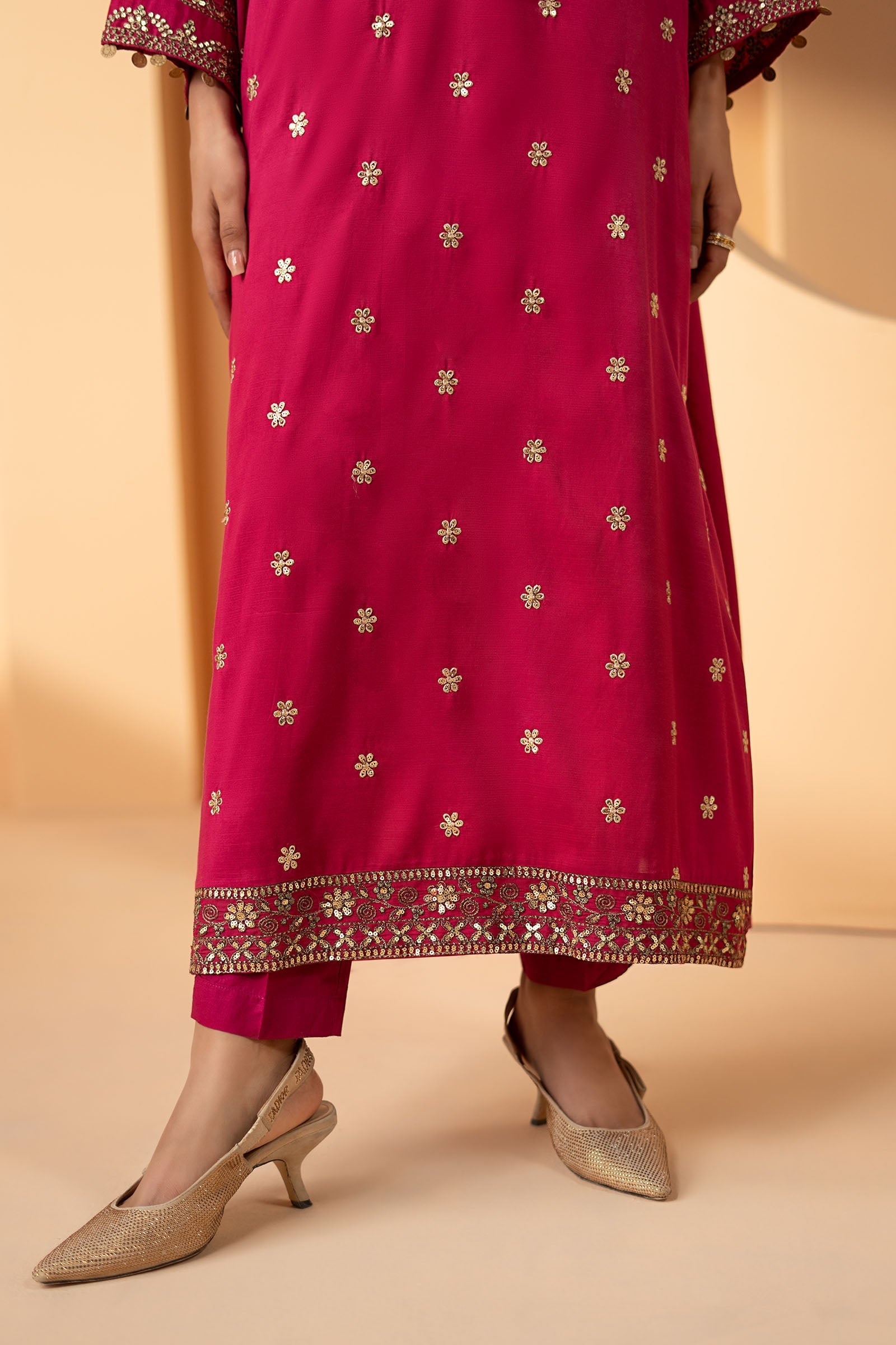 Maria B | Eid Collection 26 | 2 Piece Embroidered Grip Suit - House Of Hania