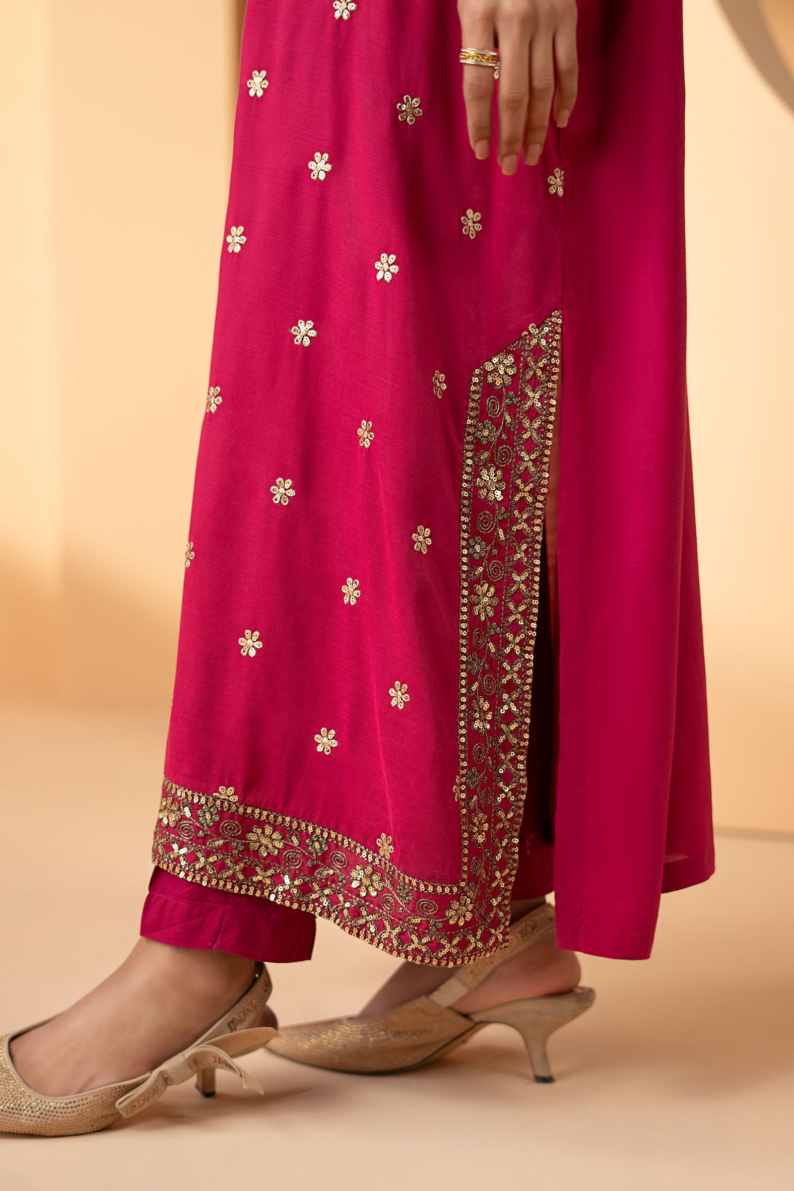 Maria B | Eid Collection 26 | 2 Piece Embroidered Grip Suit - House Of Hania
