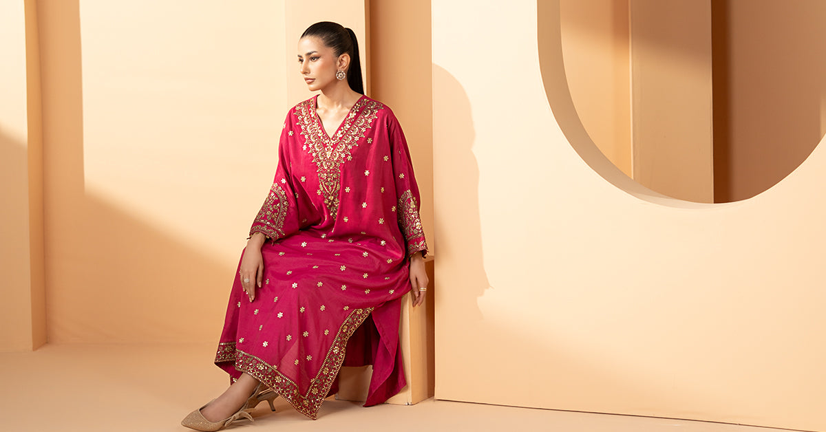 Maria B | Eid Collection 26 | 2 Piece Embroidered Grip Suit - House Of Hania