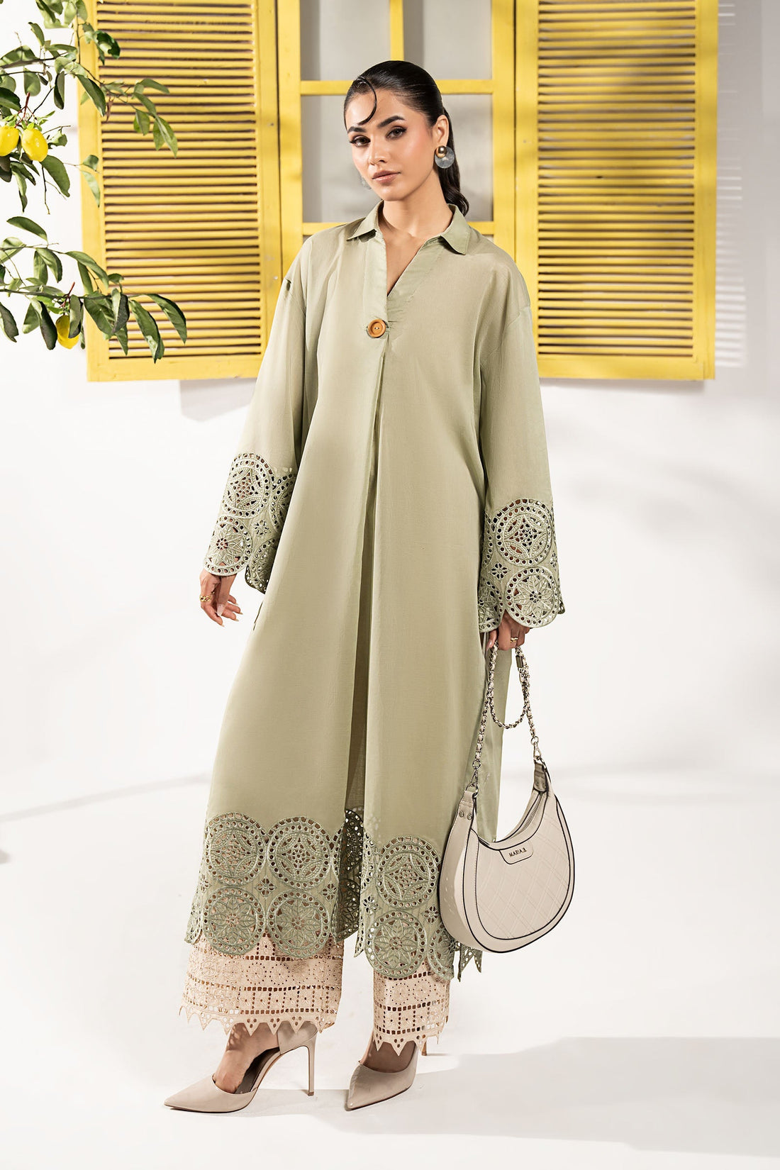 Maria B | Eid Collection 26 | 2 Piece Embroidered Lawn Suit - House Of Hania