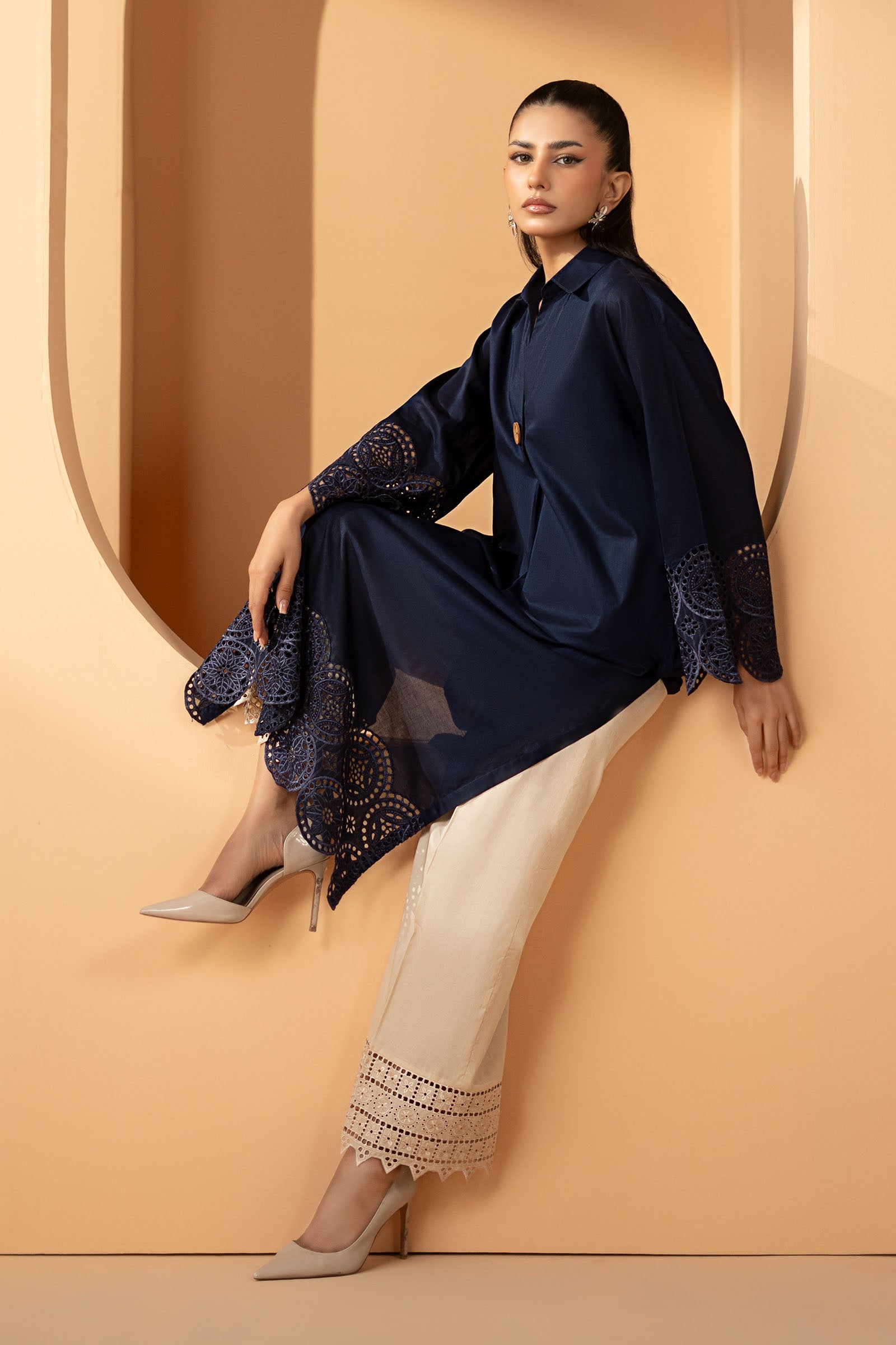 Maria B | Eid Collection 26 | 2 Piece Embroidered Lawn Suit - House Of Hania