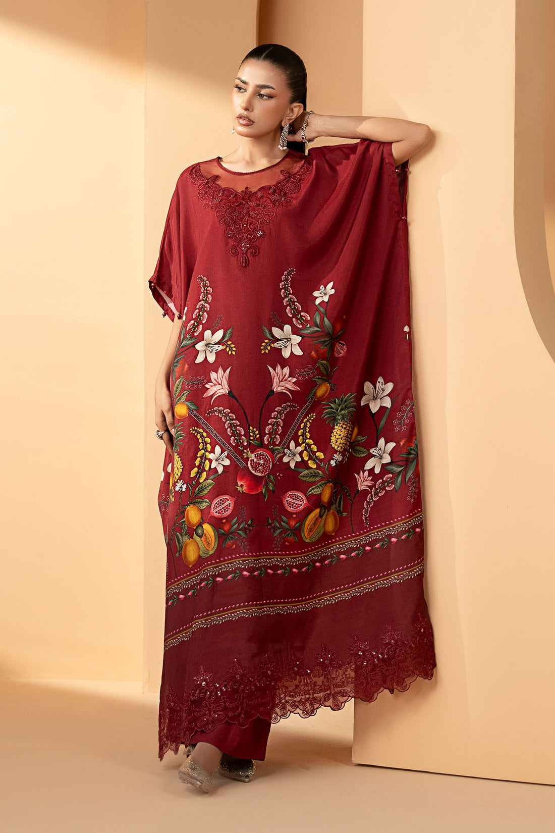 Maria B | Eid Collection 26 | 2 Piece Embroidered Raw Silk Suit - House Of Hania