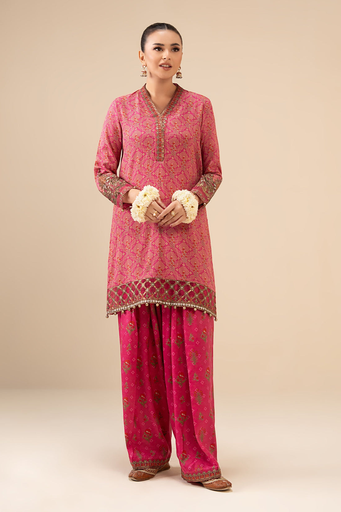 Maria B | Eid Collection 26 | 2 Piece Embroidered Raw Silk Suit - House Of Hania