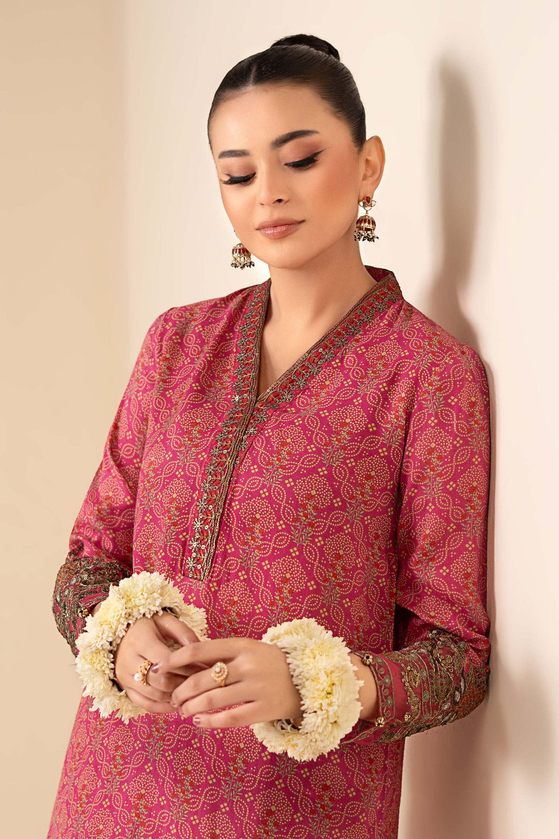 Maria B | Eid Collection 26 | 2 Piece Embroidered Raw Silk Suit - House Of Hania