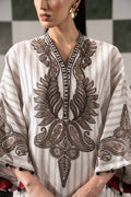 Maria B | Eid Collection 26 | 2 Piece Embroidered Striped Cotton Suit - House Of Hania
