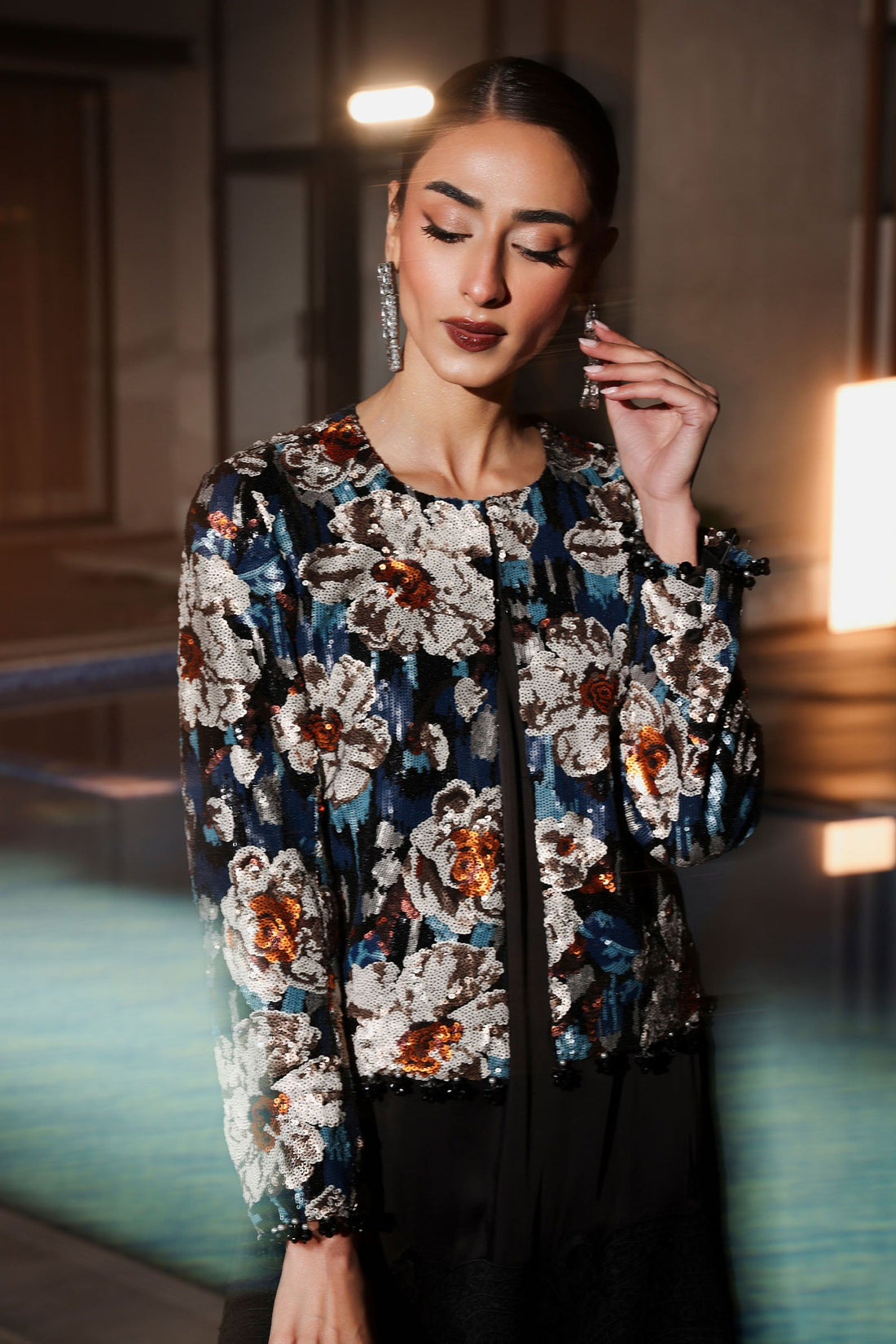 Maria B | Eid Collection 26 | 3 Piece Embellished Net Suit - House Of Hania
