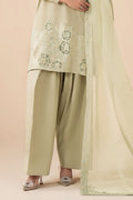 Maria B | Eid Collection 26 | 3 Piece Embellished Raw Silk Suit - House Of Hania