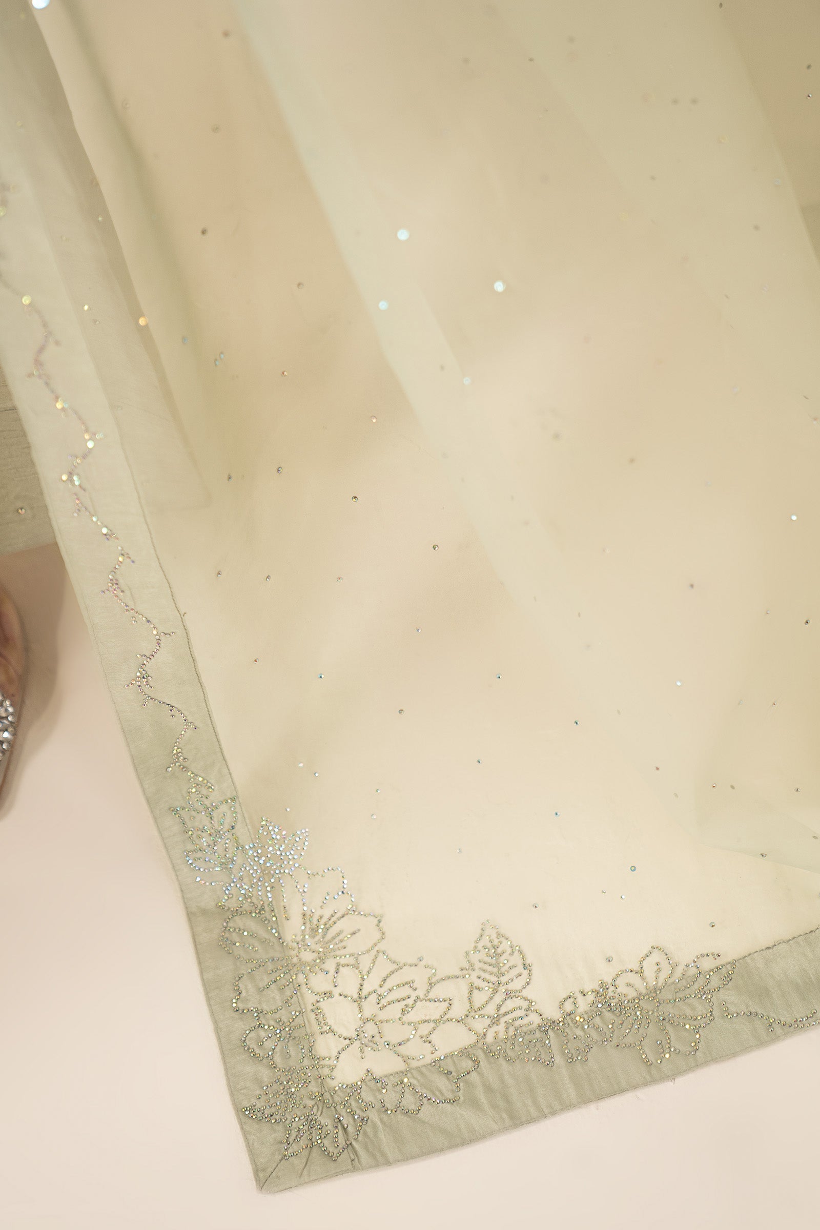 Maria B | Eid Collection 26 | 3 Piece Embellished Raw Silk Suit - House Of Hania