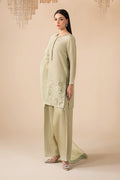 Maria B | Eid Collection 26 | 3 Piece Embellished Raw Silk Suit - House Of Hania