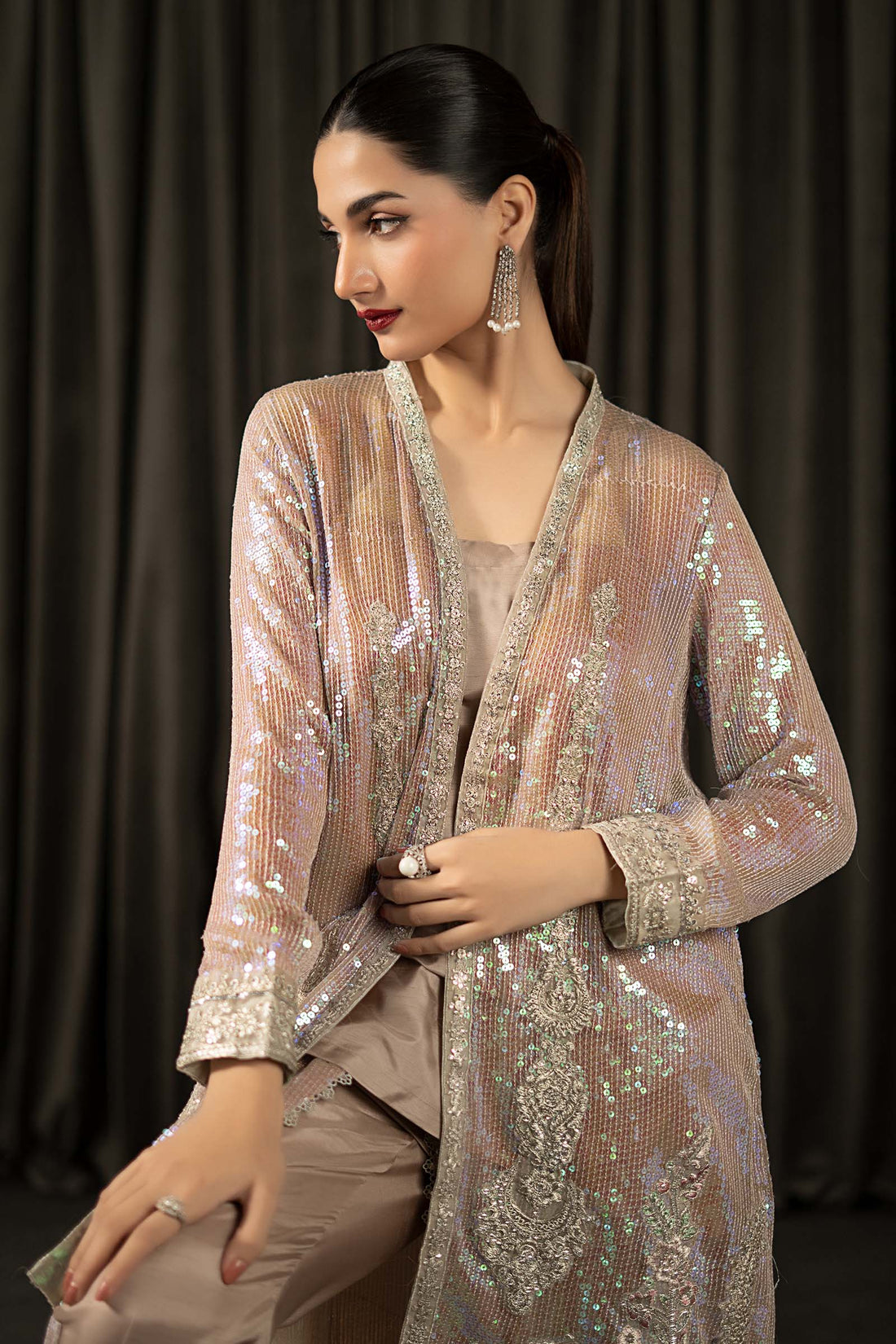 Maria B | Eid Collection 26 | 3 Piece Embroidered Bamberg Chiffon Suit - House Of Hania