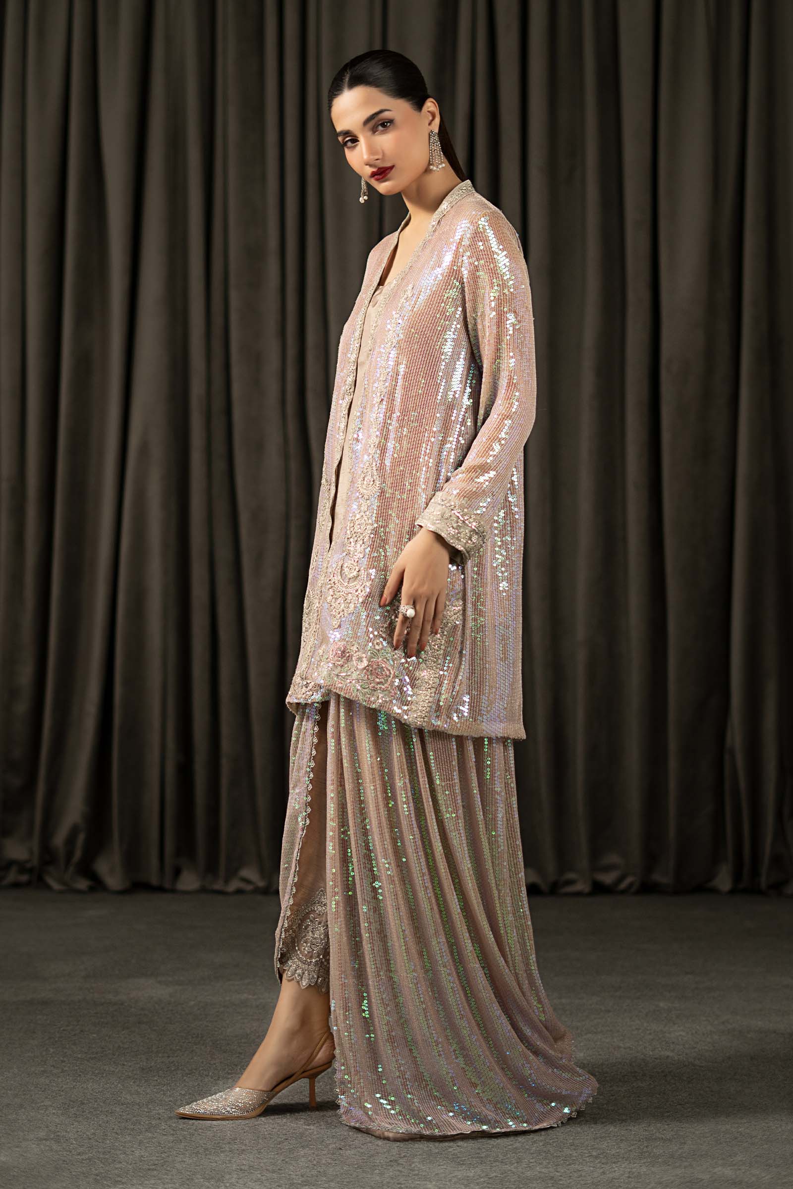 Maria B | Eid Collection 26 | 3 Piece Embroidered Bamberg Chiffon Suit - House Of Hania