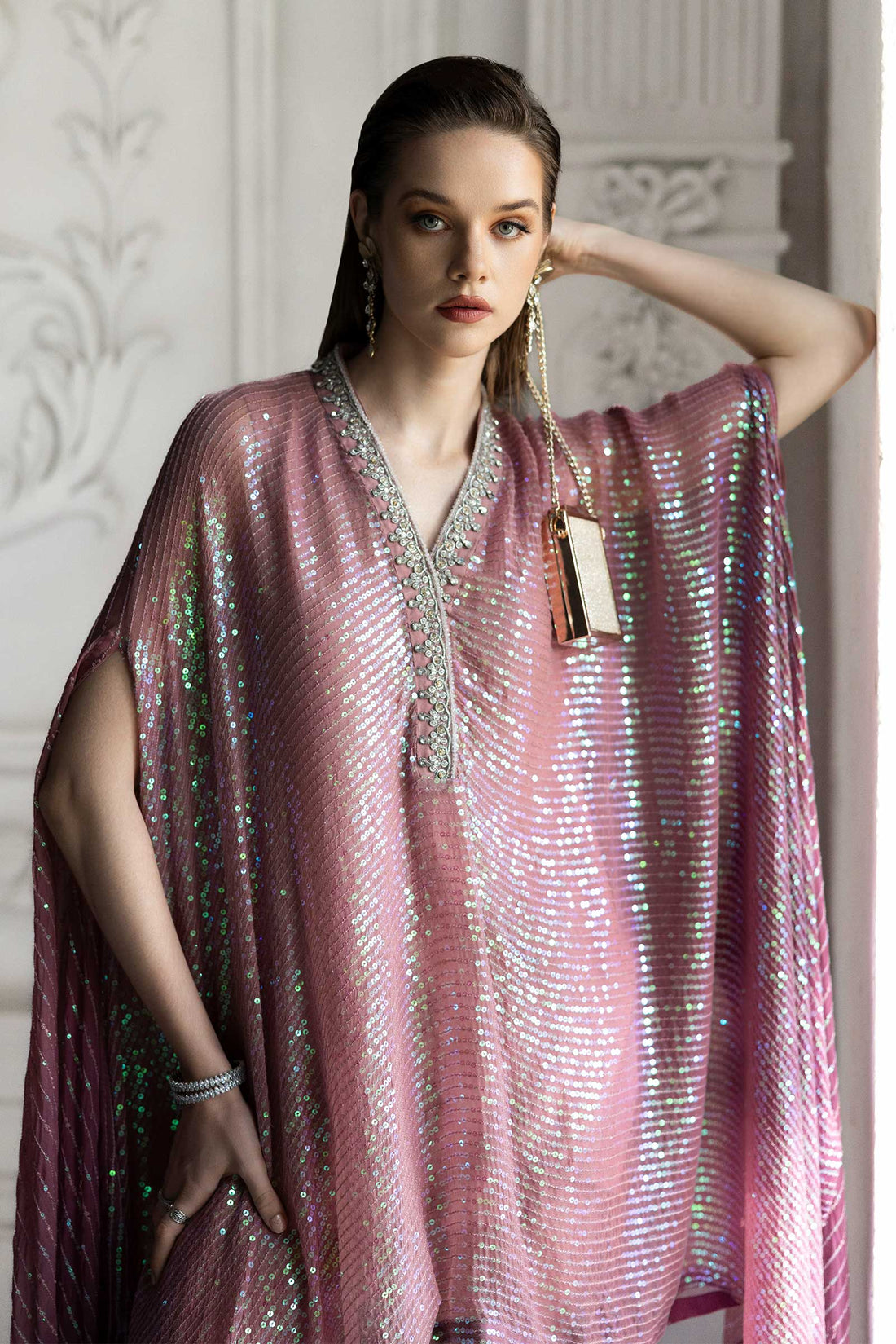 Maria B | Eid Collection 26 | 3 Piece Embroidered Chiffon Suit - House Of Hania