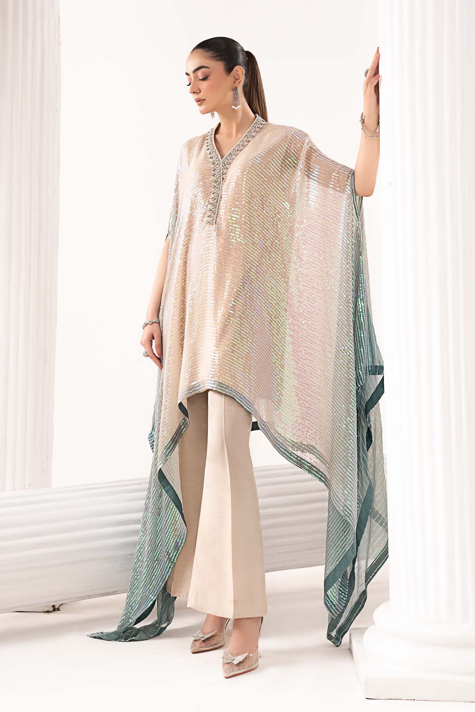 Maria B | Eid Collection 26 | 3 Piece Embroidered Chiffon Suit - House Of Hania