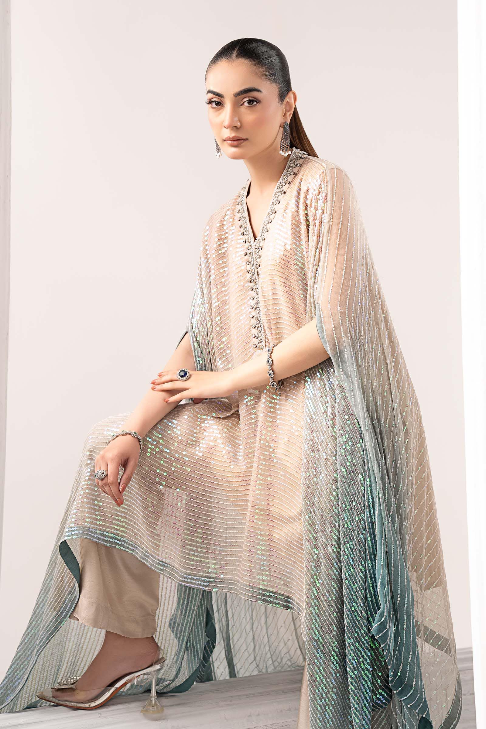 Maria B | Eid Collection 26 | 3 Piece Embroidered Chiffon Suit - House Of Hania