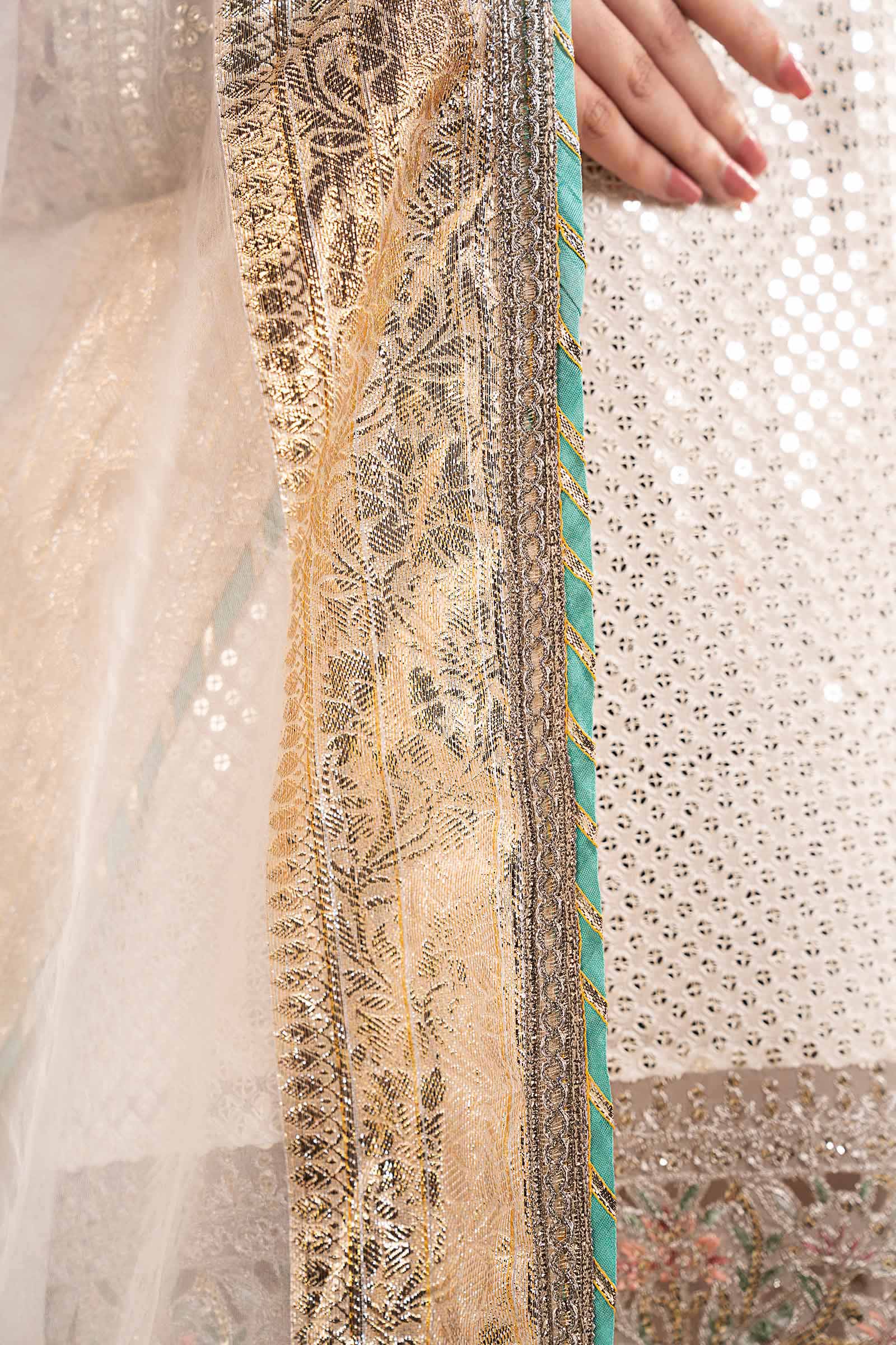 Maria B | Eid Collection 26 | 3 Piece Embroidered Chiffon Suit - House Of Hania