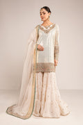 Maria B | Eid Collection 26 | 3 Piece Embroidered Chiffon Suit - House Of Hania