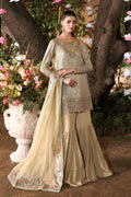 Maria B | Eid Collection 26 | 3 Piece Embroidered Chiffon Suit - House Of Hania