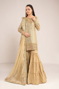 Maria B | Eid Collection 26 | 3 Piece Embroidered Chiffon Suit - House Of Hania