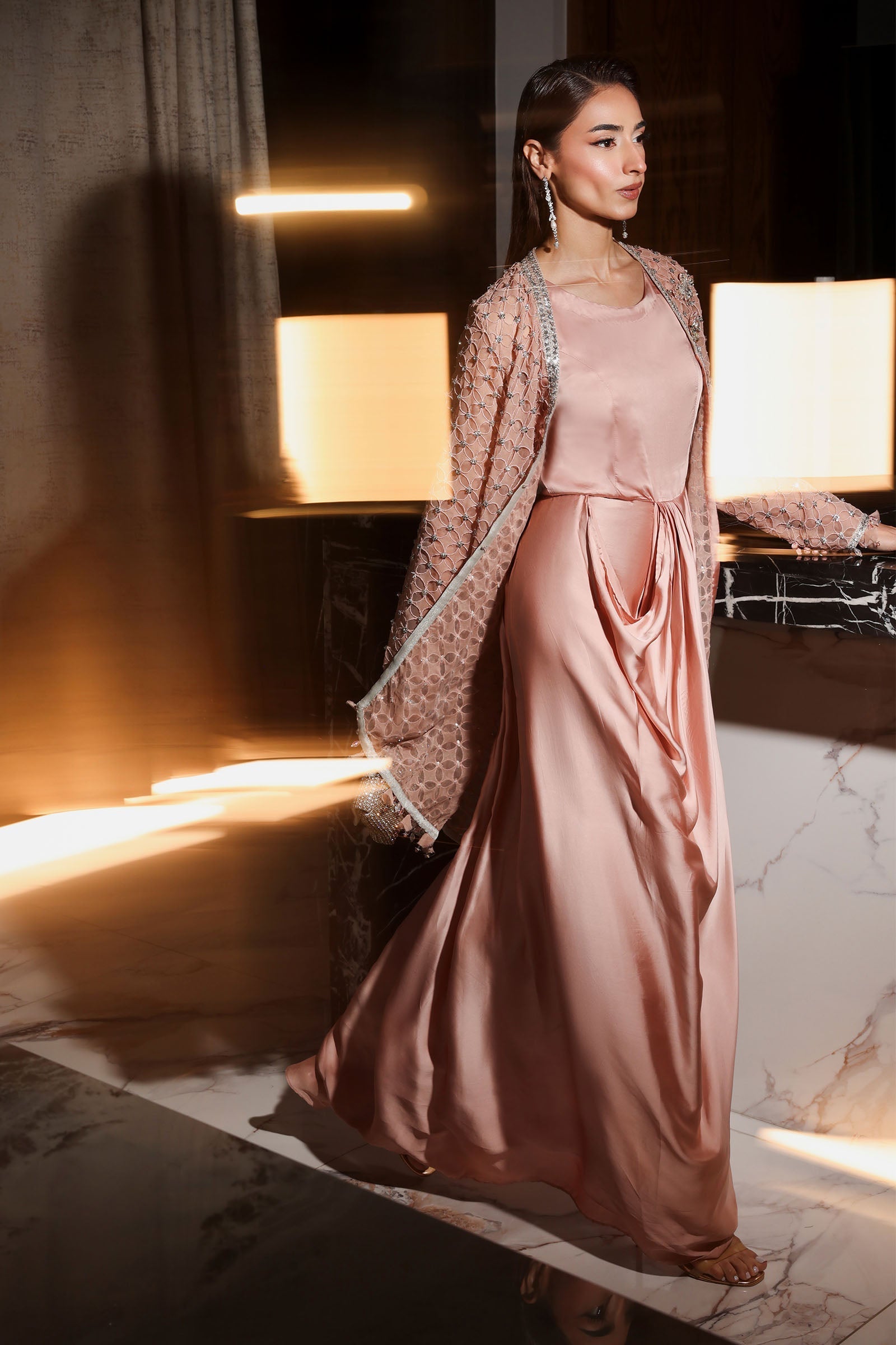 Maria B | Eid Collection 26 | 3 Piece Embroidered Chiffon Suit - House Of Hania