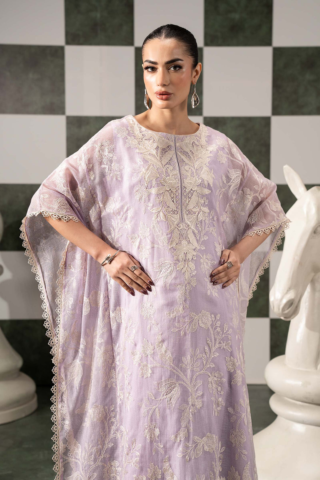 Maria B | Eid Collection 26 | 3 Piece Embroidered Cotton Net Suit - House Of Hania