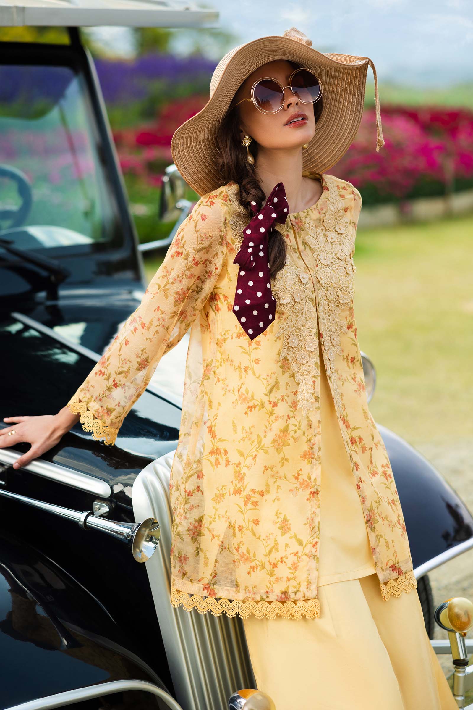 Maria B | Eid Collection 26 | 3 Piece Embroidered Cotton Net Suit - House Of Hania